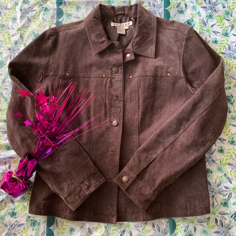 100% Leather Jacket Size Large
